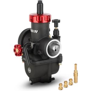 Nibbi Motorcycle Carburetor PE28mm 150CC Carburetor 28mm With Carburetor Jets Fit Honda Yamaha Suzuki Kawasaki Motorcycle Scooter ATV Dirt Bike 150CC-250CC CG GY6 Engine