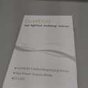 deweisn Floor Mount Tri-Fold Lighted Vanity Mirror with 21 LED Lights, Touch Screen and 3X/2X/1X Magnification, Two Power Supply Modes Make Up Mirror,Travel Mirror (White)