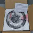 Black Flush Mount Ceiling Light, 2- Light Caged Crystal Chandelier, Small Drum Hallway Light fixtures Ceiling Mount (8.6 INCH Black)