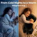 Mewaii Weighted Stuffed Animals 5 lbs Adjustable, Heated & Coolable 23 Inch Plush for Realistic Hug, Microwavable Removable Inner Pad, Cat Gifts for Adults & Kids (Black)
