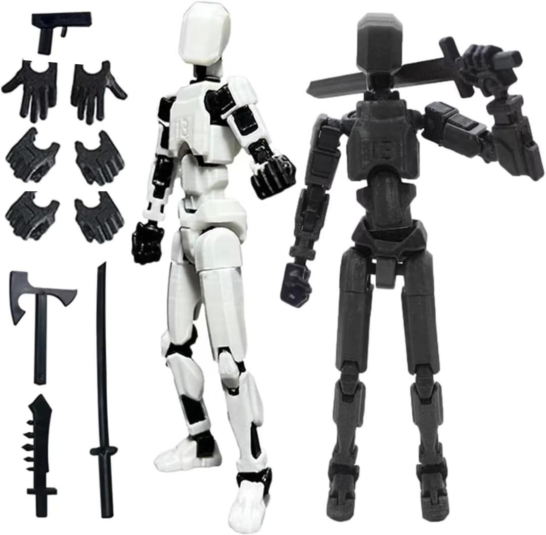 T13 Action Figure,Robot Action Figure,T13 Action Figure 3D Printed Multi-Jointed Movable,13 Action Figure Dummy,Decorations for Action Figures