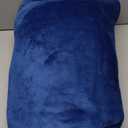 IFNOW Wearable Blanket Hoodie, Oversized Sherpa Fleece Hooded Sweatshirt with Eye Mask, Cozy and Giant Blanket Hoodie with Sleeves Extra Long for Adults Men Women, Navyblue