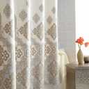 Hudson Waterproof Polyester Fabric Printed Shower Curtain Bathroom,Decorative Bathroom Curtains,54" W x 72" H