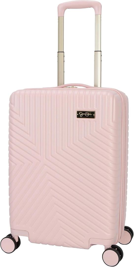 Jessica Simpson Abilene 20" Expandable 8-Wheel Spinner Carry On Luggage Suitcase, Peachy Keen
