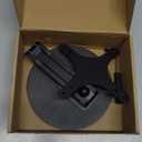 Portable VESA Monitor Stand for 15.6 Inch Monitors, Aluminum Portable Screen Mount for Desk with 360Rotation Bases, Adjustable Secondary Travel Monitor Stand Compatible with 15.6/16/18.5 Inch - Black