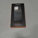 TENDLIN Magnetic Case Compatible with iPhone 16 Pro Phone Case Wood Grain with Carbon Fiber Texture Design Leather Hybrid Slim Case (Compatible with MagSafe) Black