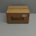 Docrin Ceramic Plant Pots Indoor, 6.6 + 5.5 Inch Planters with Drainage Holes and Saucer for Home/Office - Set of 2 /White