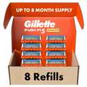 Gillette Fusion5 Power Razor Blades for Men, 5-Blade Razor Refills, 8 Count