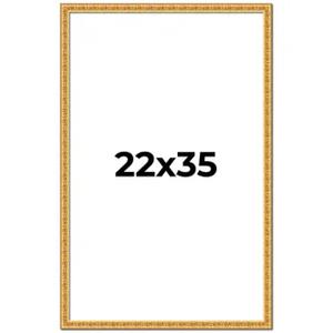 Gold frame assembly kit, 6 pieces length 35 inches, 2 pieces length 22 inches