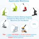 110 Sets 58mm / 2.28 inch (Approx. 2.25) Button Maker Supplies, Blank Pins Buttons Press for DIY Badge Maker Machine, Parts to Create Custom Pins