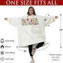 Cat Lover Gifts for Women Mothers Day Gift for Cat Lover Cat Mom Lady Birthday Gift Wearable Blanket Hoodie Cat Mom Gift for Women Mom Daughter Wife Aunt Her Oversized Sherpa Fleece Blanket Sweatshirt