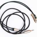 NewFantasia Replacement Audio Cable only Compatible with Hifiman Sundara, Arya, Ananda Headphones 3.5mm and 6.35mm to Dual 3.5mm Connector Jack Male Cord 1.2meters/4feet