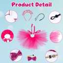 Dog Birthday Party Supplies Set - Happy Birthday Banner, Bandana, Bow Tie, Hairband, Tutu Skirt - Complete Decorations for Your Pup's Celebration(Pink)