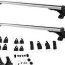 48 inch Car Top Roof Cross Bar 330LB Universal Luggage Cargo Carrier Rack Aluminum