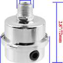 Air Compressor Filter 1/2" Thread Air Compressor Intake Filter Sound Muffler Accessories for Blowers, Boilers, Generators,Silver -2pcs