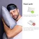 2 x Anti Acne Pillowcase - King Size 20"x36" with Zipper, Premium 75% Viscose Derived from Bamboo, 25% Modal Blend, Beige, 1 Piece - Cooling Silky Satin Pillow Case - Oeko-TEX Certified