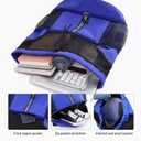 Sports Drawstring Backpack Swim Gym Bag with Wet Proof Pocket and Shoe Compartment for Men Women