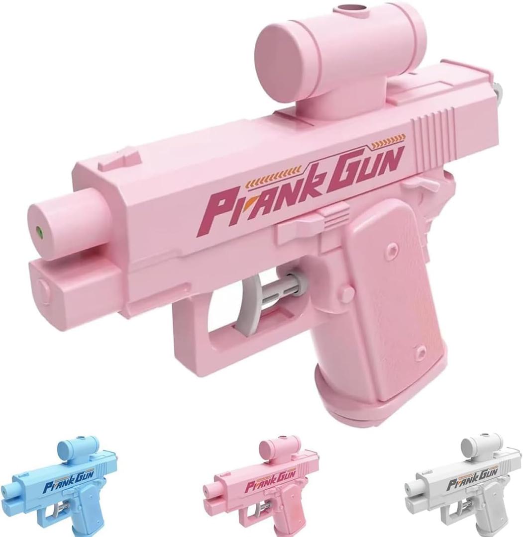 Prank Water Gun, Prank TwoWay Water Gun, Prank Squirt Gun, Creative Pranks Battle Toy Waters Guns Fight, Hilarious Novelty Toy for Parties & Summer Fun (Pink)