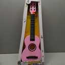 23" Acoustic Guitar, Kids 6 String Toy Guitar - Realistic Steel Strings - Beginner Practice First Musical Instrument for Children, Toddlers (Pink)