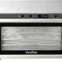 Stainless Steel Mini Food Dehydrator Dryer- 6 Stainless Steel Trays, Digital Adjustable Timer, 400W, 176F, Temperature Control, for Jerky, Herb, Meat, Beef, Fruit and Pet Treats, Model 2016YJ, Silver