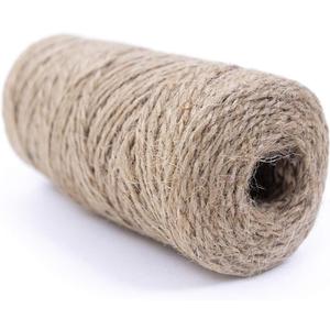 ABF 250 Feet Natural Jute Twine, Pack of 2, Brown, 40 Line Weight, 500 Feet per Pack
