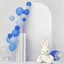 7.2 FT Double-Sided White Wedding Arch Cover, White 7.2 FT Spandex Arch Backdrop Cover, Chiara Backdrop Cover for Wedding Bridal Shower Birthday Party Decor