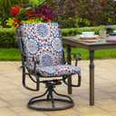 Arden Outdoor Midback Chair Cushion, 18 x 16.5, Clark Blue