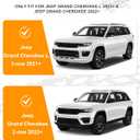 300lb Roof Rack Cross Bars Fit for 2021-2026 Jeep Grand Cherokee L 3-Row and 2022 2023 2024 2025 2026 Jeep Grand Cherokee 2-Row Crossbar Racks Roof Rail Rooftop Luggage Canoe Accessories