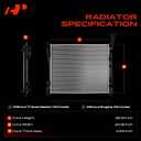 A-Premium Engine Coolant Radiator Assembly Compatible with Jeep Grand Cherokee 2011-2018 & Dodge Durango 2011-2019, 3.6L 5.7L 6.4L, Automatic Transmission