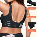 PoseFree Womens Seamless Wireless Supportive Bra Push Up Comfort Soft No Underwire Full Coverage T-Shirt Bra (XXXL)