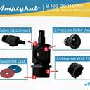 9-100-9005 UWF Connector Assembly Replacement for Zodiac Polaris Black Max Pool Cleaner