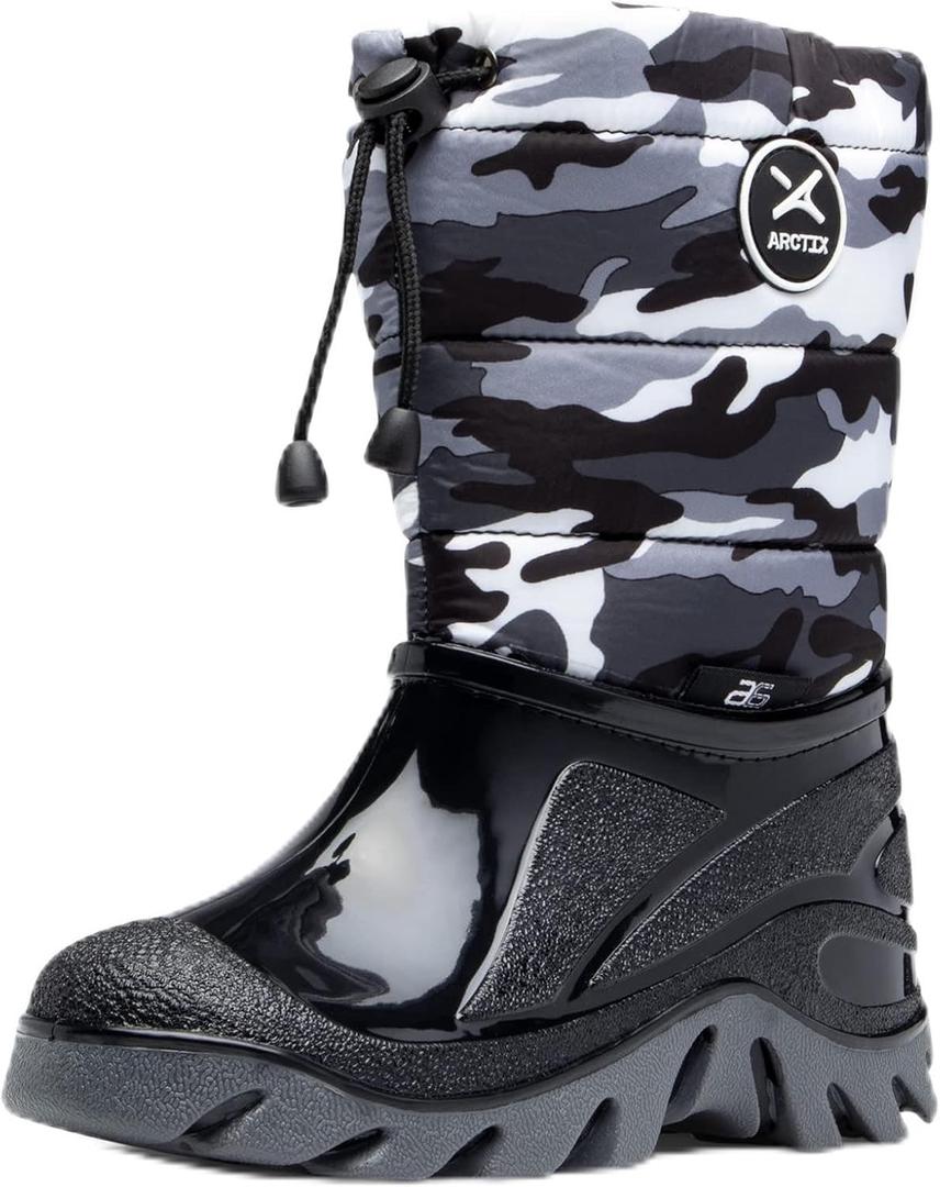 Arctix Unisex-Child Shortcut snoeshoeing-Boots (8 Toddler, A6 Camo Black)