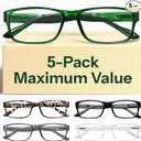 Gaoye 1.0 Professional Reading Glasses for All Day  Computer Readers with Blue Light Protection  Value Pack