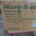 HONBAY Sectional Sleeper Sofa Couch with Pull Out Bed, Convertible L Shaped Couch with Storage, Sleeper Sectional Sofa Bed for Living Room, Beige