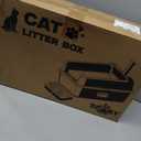 Stainless Steel Litter Box XL, Extra Large High Sided Litter Box with Handles for Big Cats, Anti-Urine Leakage Metal Cat Litter Box, Easy-Clean, Non-Stick, Includes Scoop and Mat