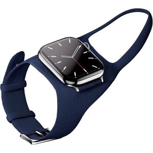 3 x WKC Ergonomic Band Compatible with Apple Watch Ultra 2 Ultra 49mm /Series 10 46mm /Series 9 8 7 45mm /Series SE2 SE 6 5 4 44mm /Series 3 42mm, Perfect Viewing Angle Knit Textile Sport Strap Women Men