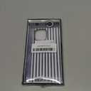 Magnetic Case for iPhone 12/12 Pro, Compatible with MagSafe, Aesthetic Striped Cute Design for Women, Hybrid 2-Layer Hard Shell Phone Cover, Deep Blue