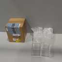 Blulu 8 Pcs Clear Acrylic Box with Lid Plastic Jewelry Mini Storage Box Mini Cube Containers for Candy and Tiny Jewelry Easter Party Favor(2.9 x 2.9 x 2.9 Inch,Classic Style)