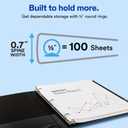 Avery Standard View 3 Ring Binder, 0.5" Round Rings, 100-Sheet Capacity, 0.7 Inch Wide Spine, 1 White Binder, Ideal for Lightweight Organization and Occasional Referencing (05706)
