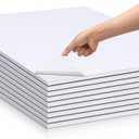 25 Sheets Self Adhesive Foam Board 24 x 36 x 3/16" White Self-Adhesive Tack Foam Boards Large Free Mounting Poster for Crafts Presentation Vision Board Signboard and Party Decorations