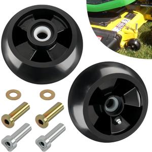 CheeMuii AM125172 Lawn Mower Deck Gauge Wheels Kit Heavy Duty 2 Pack Mower Deck Wheels Compatible with John Deere 48", 54", 60", 62, 72" Deck Replace for AM125172 AM124706 210-300