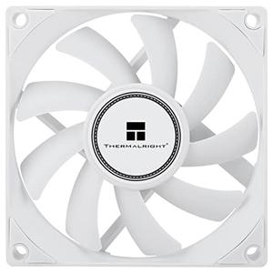 Thermalright TL-8015W CPU Cooling Fan - 80mm Slimline Computer Case Cooler, Quiet 4pin PWM, 2200RPM Speed, 15mm Slim (White)