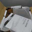 Huuger Night Stand Set of 2, Nightstand with 2 Drawers, Bed Side Table with Open Shelf, Wooden Top, End Table, Fabric Drawer, for Bedroom, Rustic Brown and Black