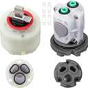 Dreyoo 2 Pack Pressure Balancing Unit Compatible with American Standard M952100-0070a and Pressure Balance Cartridge, Cartridge Replacement Kit for Bath Tub and Shower (Compatible with 023529-0070a)