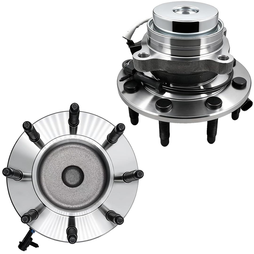 Pair 515059 Front Wheel Bearing Hub Assembly Compatible with Chevy Express 2500/3500 Gmc Savana 2500/3500 2003-2017, Silverado 2500/Suburban 2500/Sierra 2500/Yukon XL 2500 1999-2000 w ABS 8 Lugs