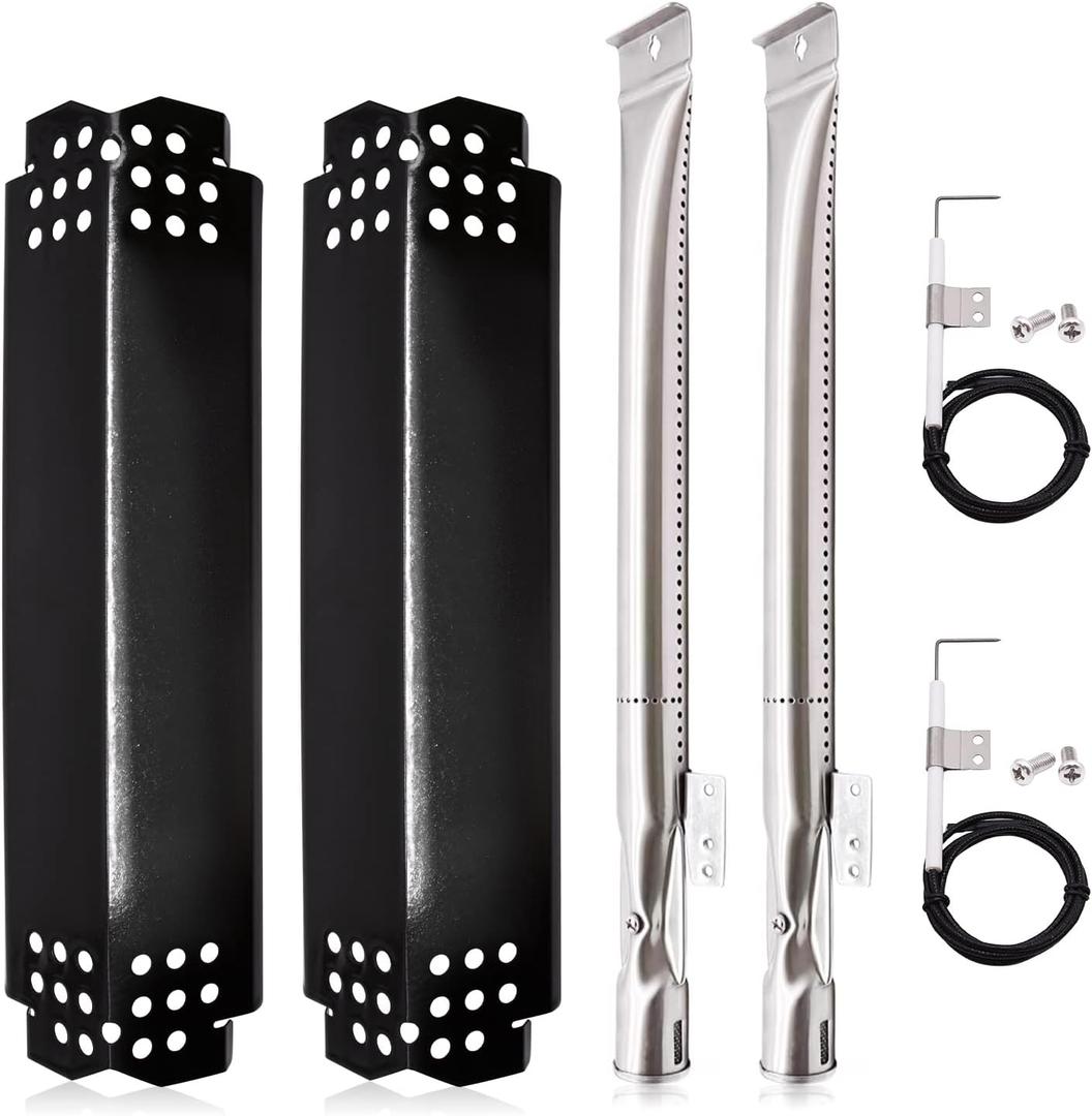 Hiorucet Grill Replacement Parts for Nexgrill 2 Burner 720-0864, 720-0864M Grill Models. Grill Heat Plates, Burners and Igniters Replacement for Nexgrill 720-0864R, 720-0830H.