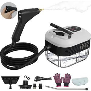2500 W Steam Cleaner for Home, Pressurized Handheld Steam Cleaner, High-Temperature Steamer for Cleaning Car Detailing, Grout, Couch, Floor Tile, Bathroom, Microwave, Mattress Bed Bugs, Windows