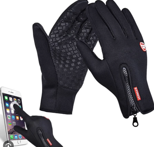 Winter Gloves, Thermal Touch Screen Windproof Gloves, Waterproof Windproof Non-Slip Thermal, Full Finger Mittens for Outdoor (Medium)