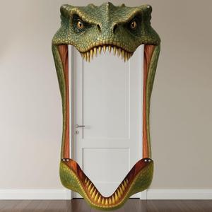 2 x Tiamon Dinosaur Birthday Party Decorations Door Banners Dinosaur Theme Porch Sign Backdrop Photo Props for Door Wall Decor Birthday Party Supplies