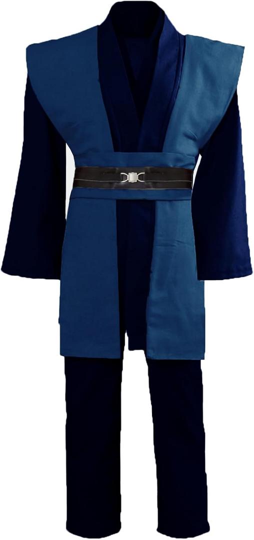 GOLDSTITCH Men Tunic Robe Knight Fancy Cool Cosplay Costume (L)